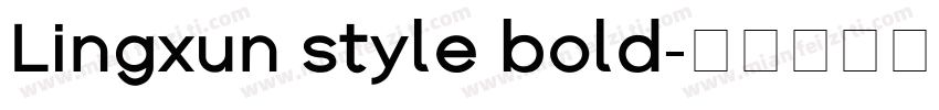 Lingxun style bold字体转换